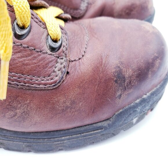 Timberland Pro 358 Work Boots Womens 8.5 Brown Leather Ankle Lace Up Waterproof - Picture 9 of 13